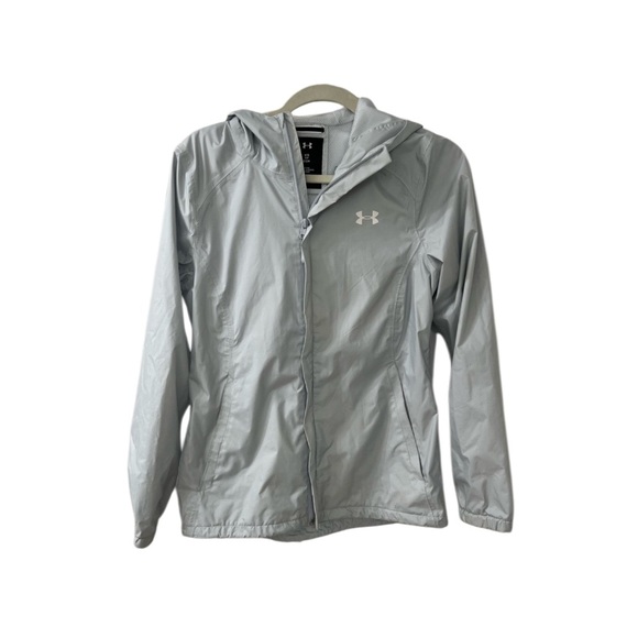 Under Armour Jackets & Blazers - Women’s Light Grey Under Armor Rain Coat